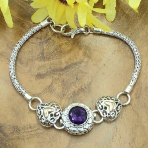 Minimalist Bali Gemstone Bracelet B553GAMW337 - Image 2