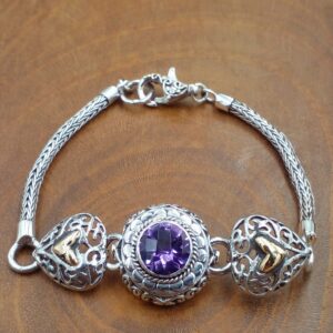 Minimalist Bali Gemstone Bracelet B553GAMW337 - Image 1