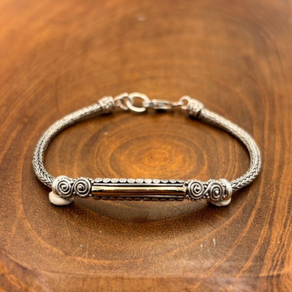 Bali Silver Gold Bracelet B555W317