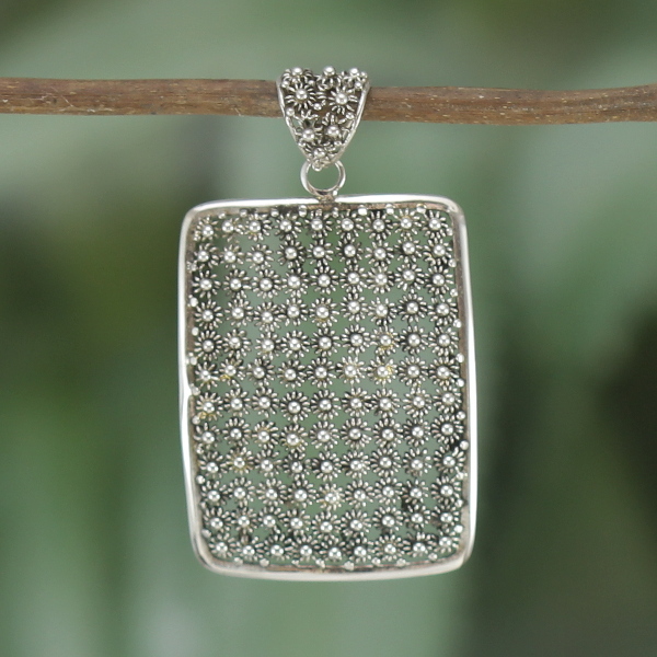 Bali Silver Bun Paye Pendant