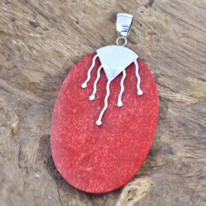 Handmade Bali Shell Pendant P166W85 - Image 1