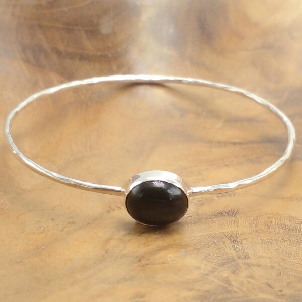 Elegant Bali Sterling Silver Gemstone Bracelet B680BLXW429