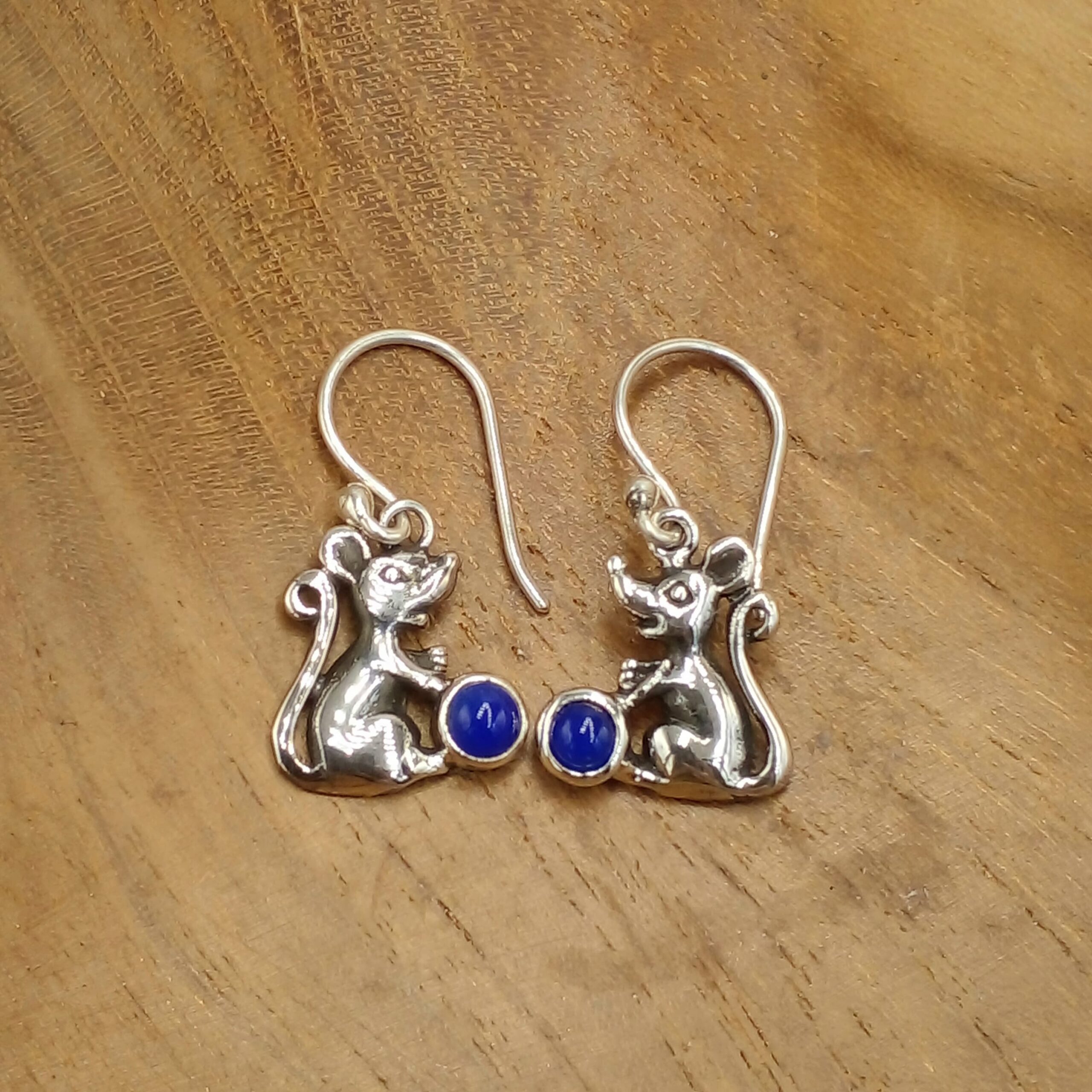 Gemstone Rat Silver Earrings 1777AMYW160 - Image 4