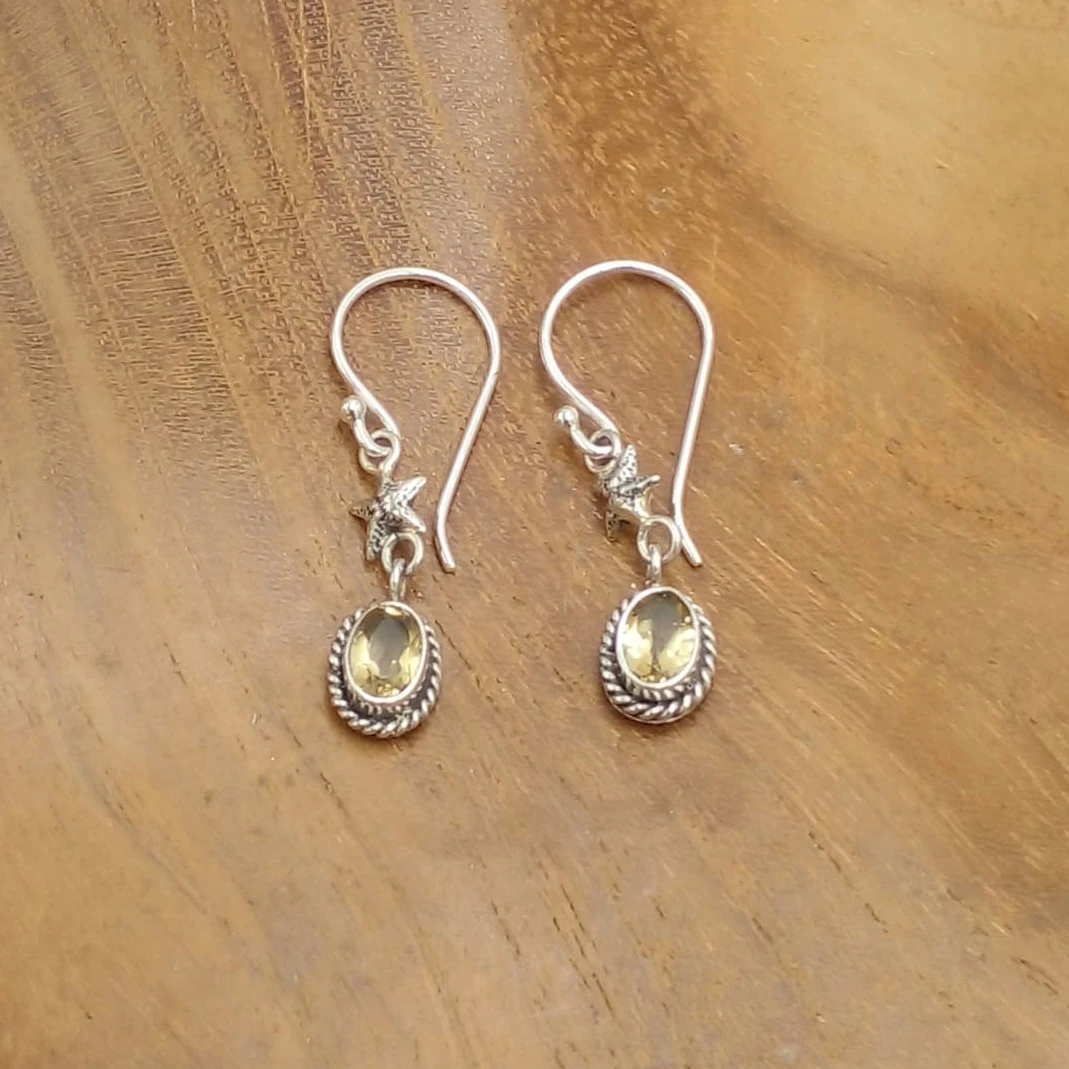 Starfish Earrings With Gems E1800CTRW140 - Image 1
