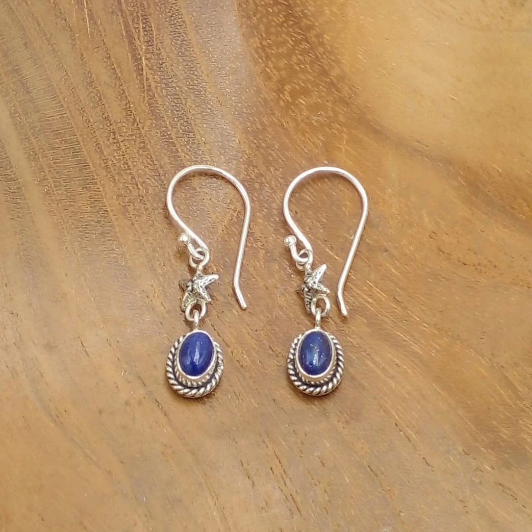 Starfish Earrings With Gems E1800CTRW140 - Image 3