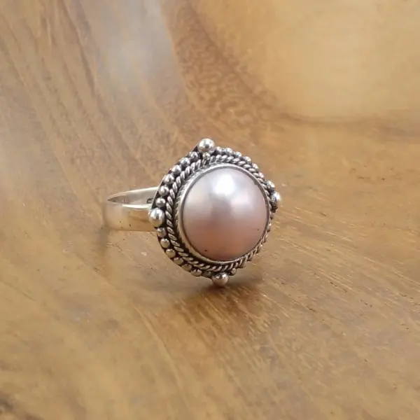 Pearl Silver Ring R685MPNW250