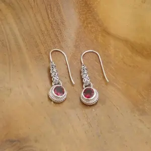 Silver Earrings With Gems E1811AMYW303 - Image 2