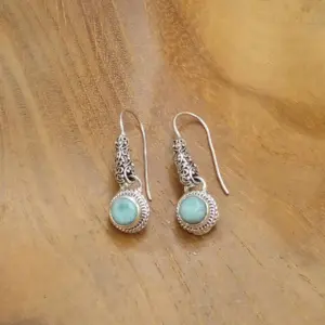 Silver Earrings With Gems E1811AMYW303 - Image 3