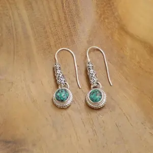 Silver Earrings With Gems E1811AMYW303 - Image 4