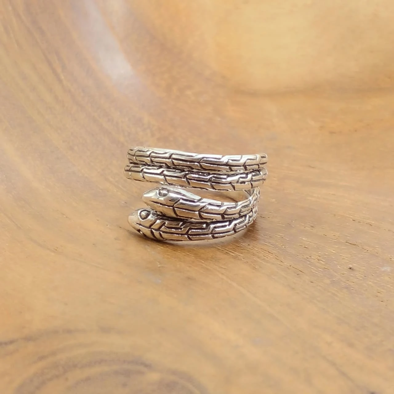 double-headed snake wrap ring R697W210 - Image 1