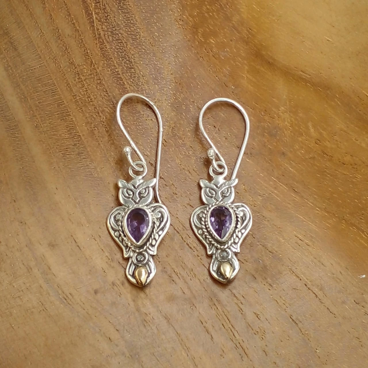 Silver Owl Earrings E1835AMYW220