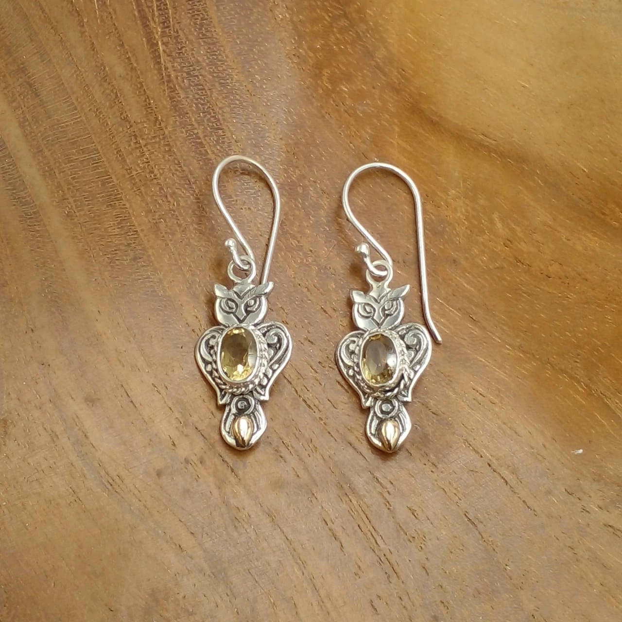 Silver Owl Earrings E1835AMYW220
